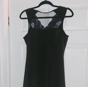 Black dress with lace